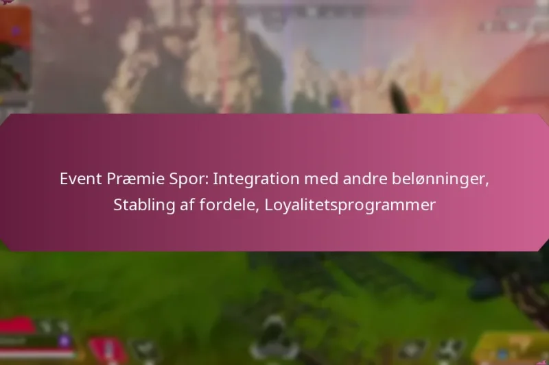 Event Præmie Spor: Integration med andre belønninger, Stabling af fordele, Loyalitetsprogrammer