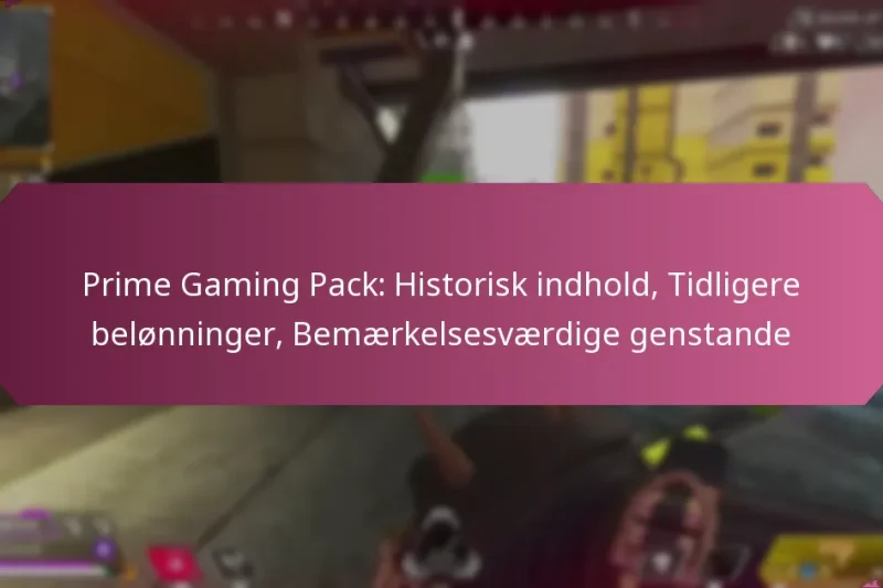 Prime Gaming Pack: Historisk indhold, Tidligere belønninger, Bemærkelsesværdige genstande