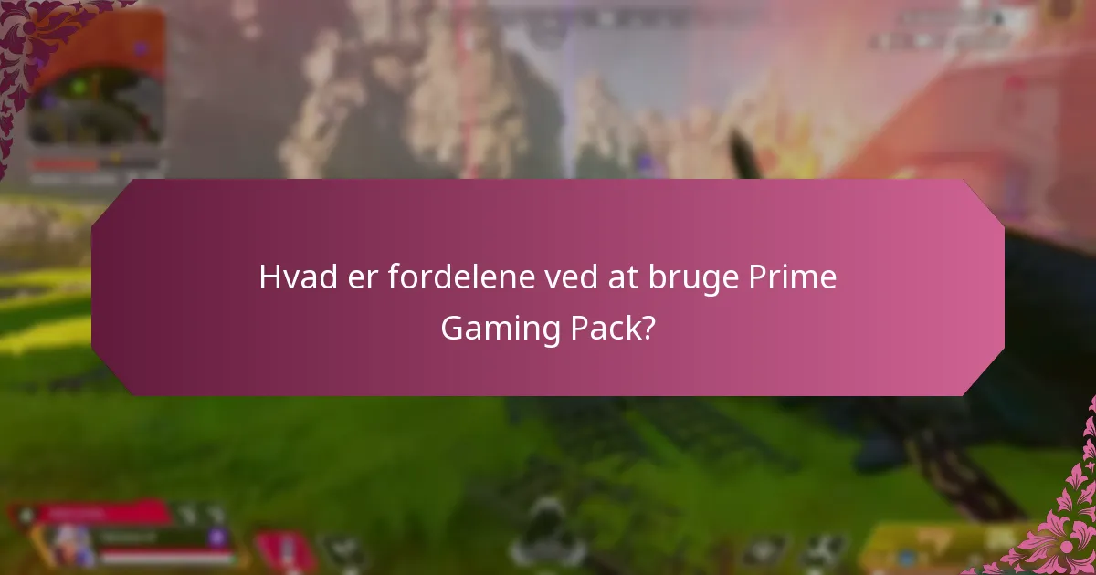 Hvordan påvirker Prime Gaming Pack gameplayet?