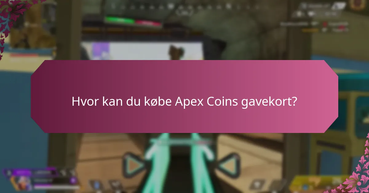 Hvilke platforme understøtter Apex Coins gavekort?