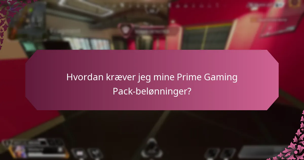 Hvad er de almindelige spørgsmål om Prime Gaming Pack?
